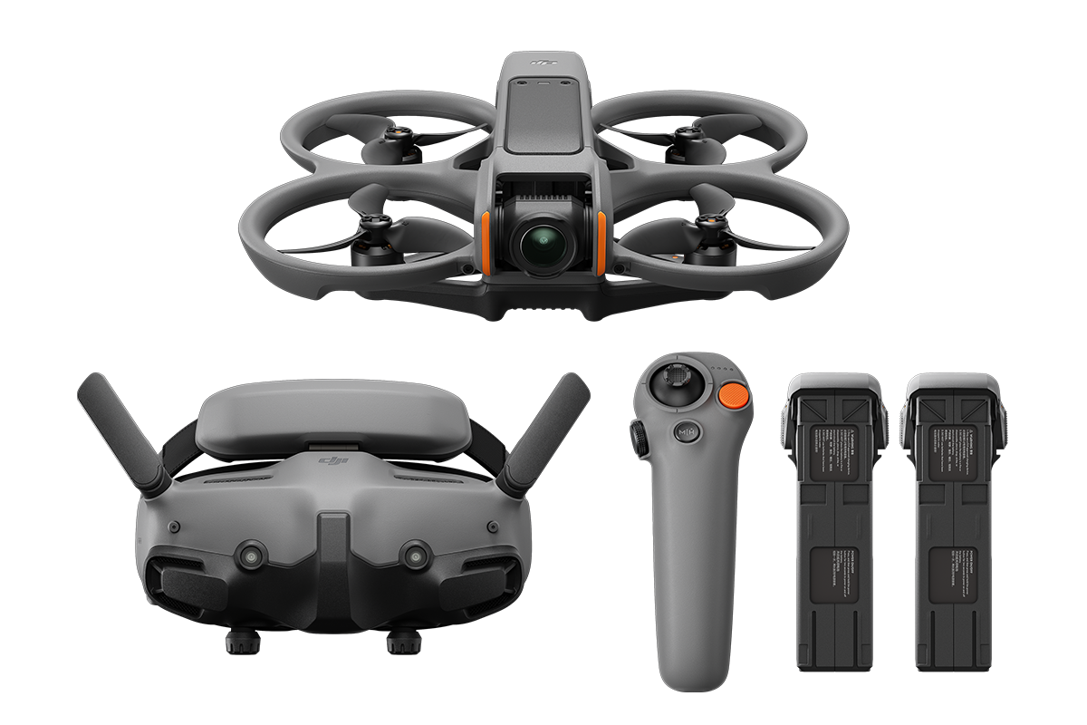 DJI Avata 2 Fly More Combo FPV Drone - Includes 3 Batteries, Goggles 3, RC Motion 3
