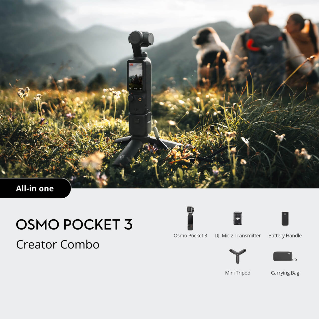Osmo Pocket 3 Creator Combo 1-Inch CMOS & 4K/120fps