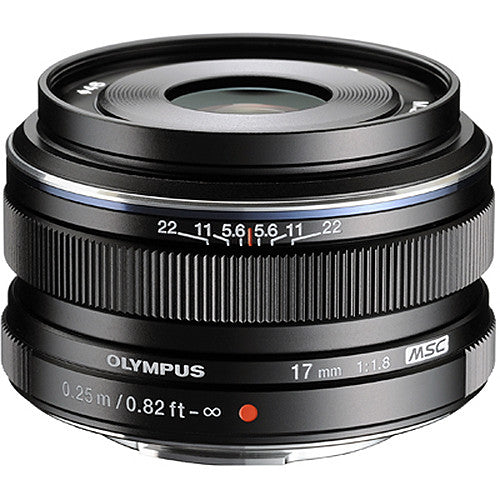 Olympus M.Zuiko Premium 17mm f1.8 Lens Black