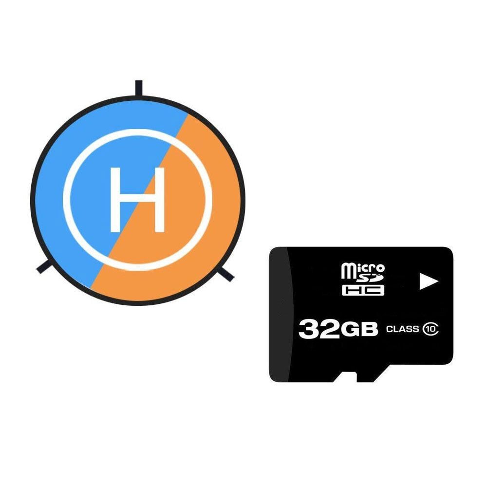 32GB SD Card & FlyPro Drone Landing Pad