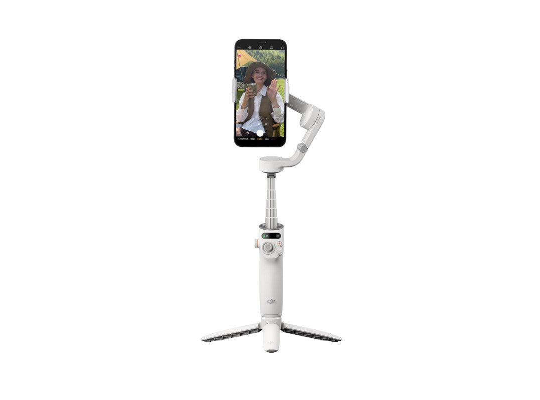 DJI Osmo Mobile 6 Platinum Gray Smartphone Gimbal Stabilizer Extension Rod Android & IOS
