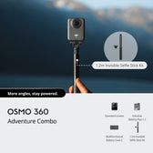 DJI Osmo 360 Adventure Combo | 8K 1-Inch 360° Action Camera, 3 Batteries