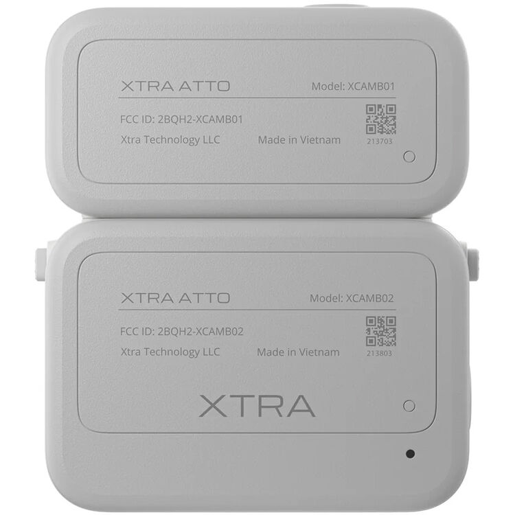 XTRA Atto Wearable 4K Action Camera (128GB) 4K/60fps Video