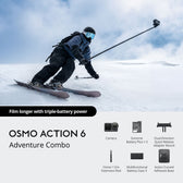DJI Osmo Action 6 Adventure Combo | 4K120 Variable-Aperture Action Camera, 3 Batteries