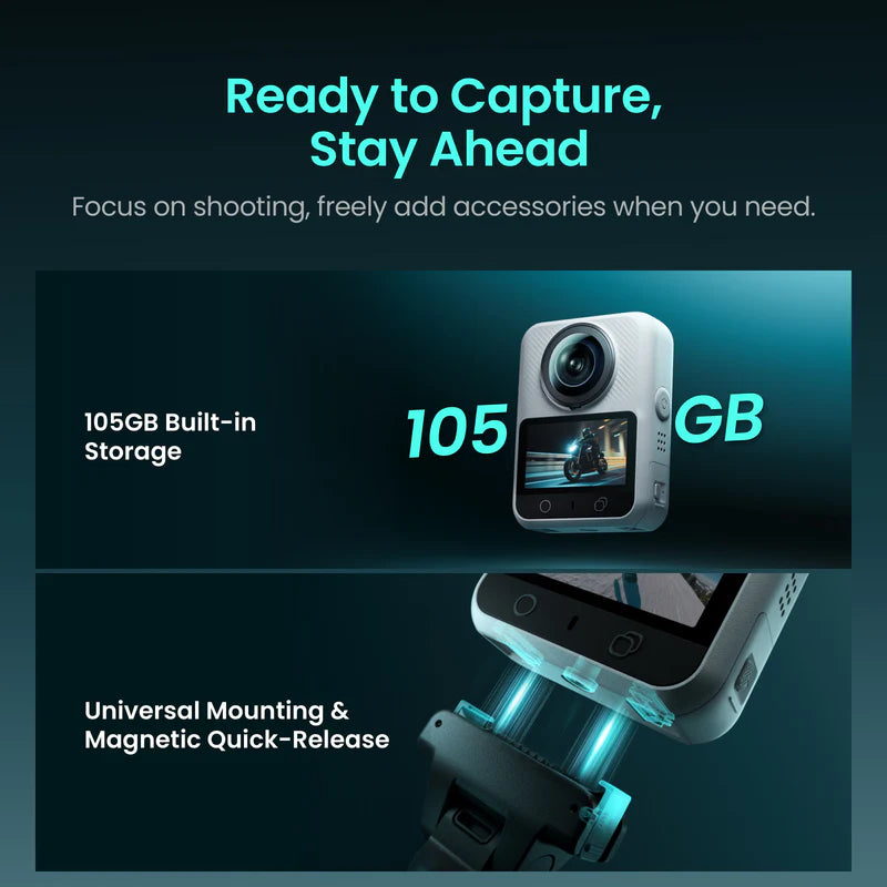 XTRA Sphra360 - The Pro 8K 360 Action Camera for Creators