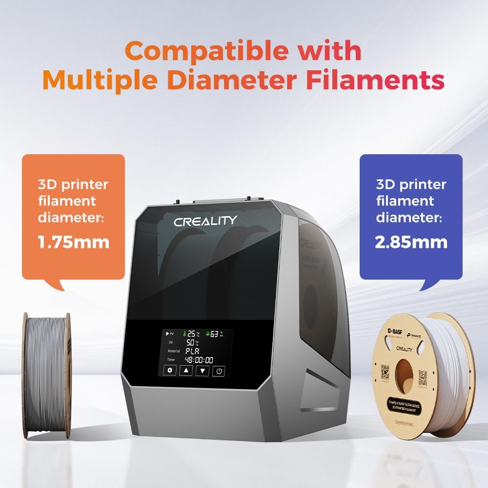 Creality Space PI Filament Dryer Plus, Dual-Spool 3D Printing Filament Dryer Box – Image 4 | DroneNerds