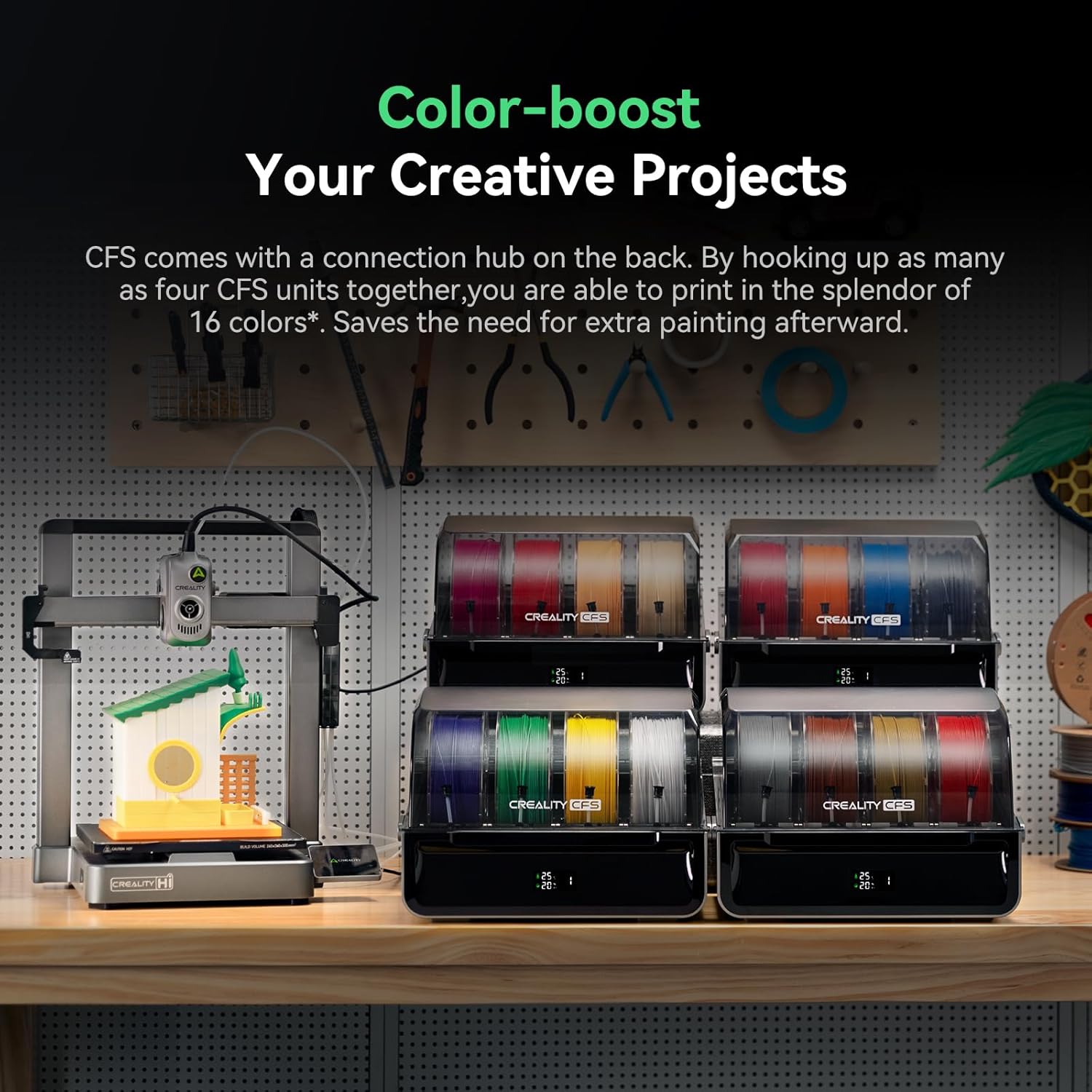 Creality Hi Combo (A) 3D Printer, Multi Color 3D Printer with CFS – Image 3 | DroneNerds