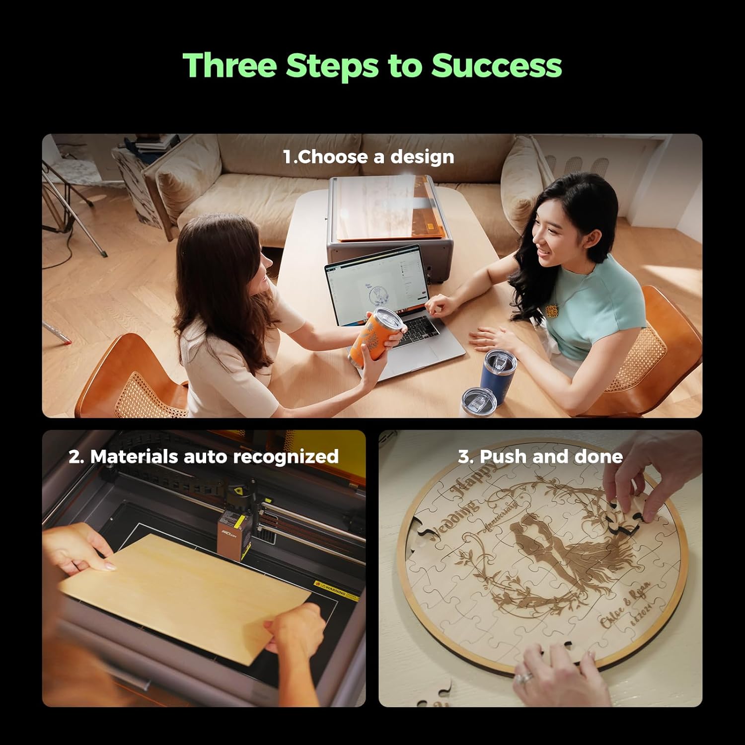 Creality Falcon A1 10W Laser Engraver, 80W Powerful Output, Fully Enclosed – Image 4 | DroneNerds