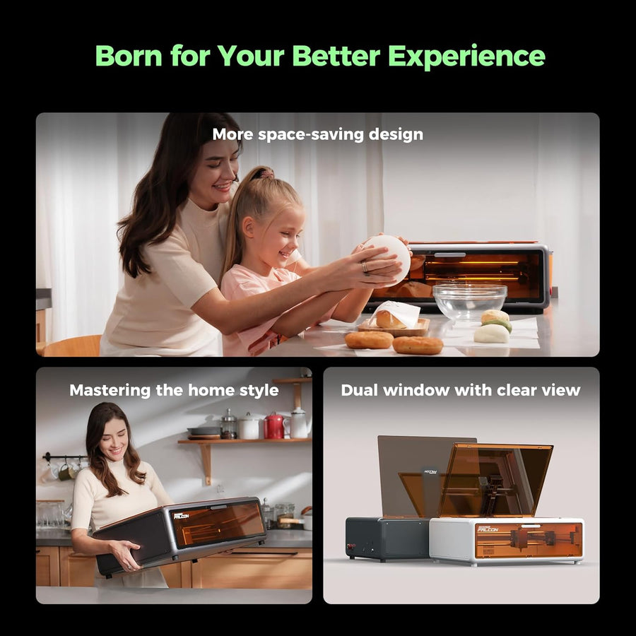 Creality Falcon A1 10W Laser Engraver, 80W Powerful Output, Fully Enclosed – Image 5 | DroneNerds