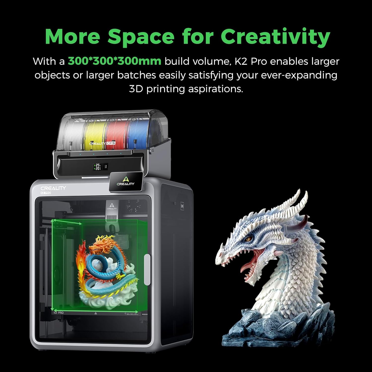 Creality K2 Pro Combo 3D Printers, Multicolor 3D Printer Machine with CFS – Image 7 | DroneNerds