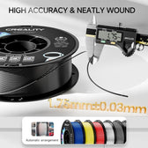 Creality ABS Filament 1.75mm Grey 3D Printer Filaments, 1kg(2.2lbs) – Image 3 | DroneNerds