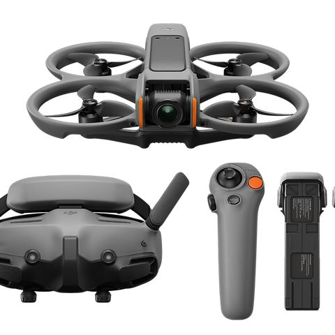 DJI Avata 2 Fly More Combo FPV Drone - Includes 3 Batteries, Goggles 3, RC Motion 3