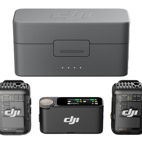 DJI Mic 2 Wireless Microphone System/Recorder for Camera & Smartphone (2TX + 1RX + Charging Case)