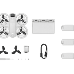 DJI Neo Combo - Palm-Sized 4K Stabilized Video Drone with 3 Batteries