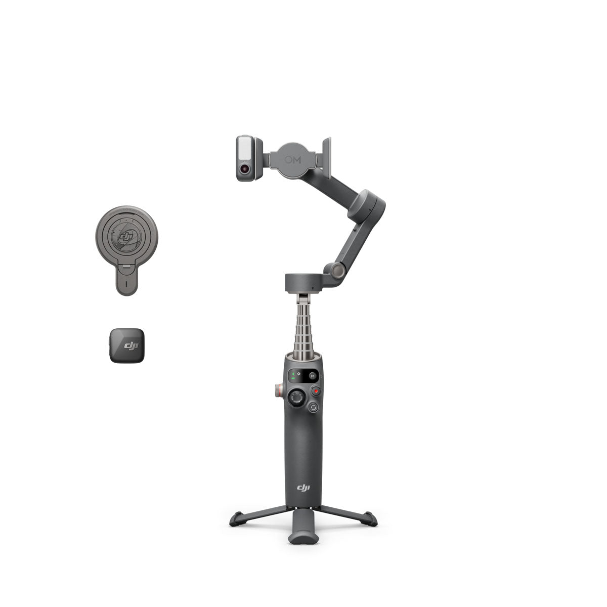 DJI Osmo Mobile 7 Gimbal Bundle With DJI Mic 2 & Travel Case - Phone Stabilizer With ActiveTrack