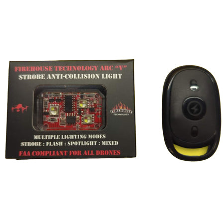 Firehouse ARC V (Version 2) Drone Strobe Spotlight 1100 Lumens 3.5 SM / FAA 107 Compliant -Multicolor