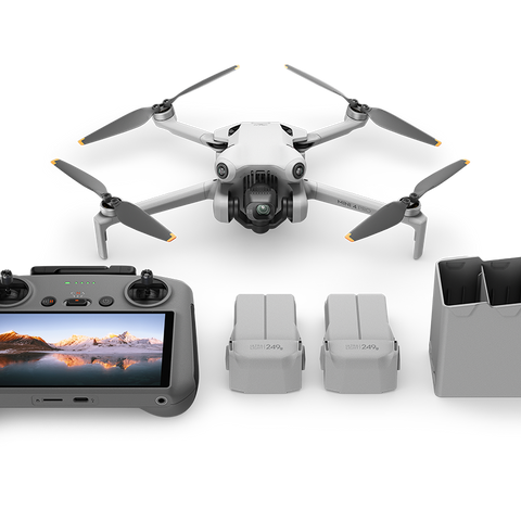 DJI Mini 4 Pro Fly More Combo Plus (DJI RC 2) Includes 3 Plus Batteries and Shoulder Bag