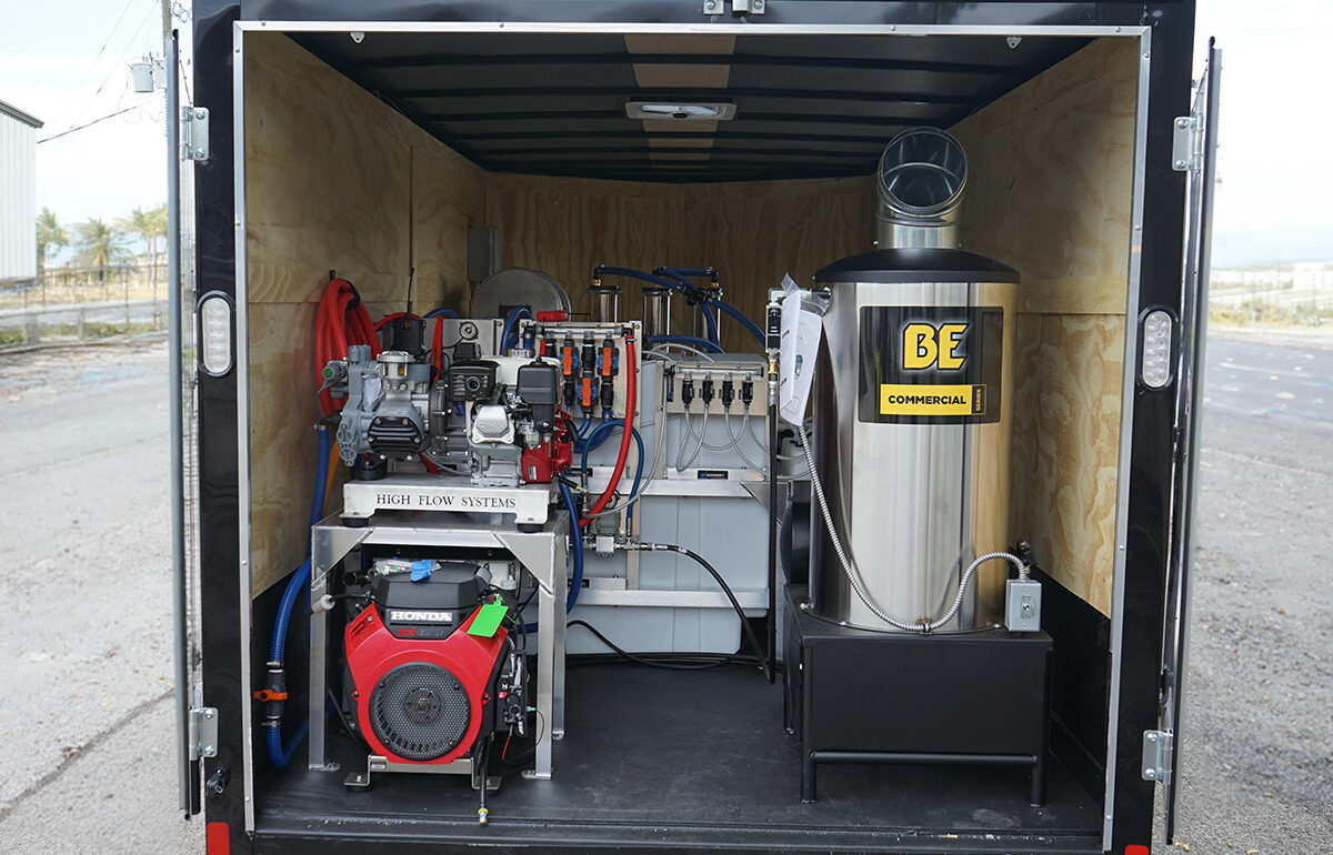 Peak Pro Solution Suite Cleaning Trailer - ABZ C10 Drone with Trailer