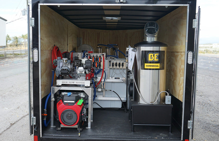 Peak Pro Solution Suite Cleaning Trailer - ABZ C10 Drone with Trailer