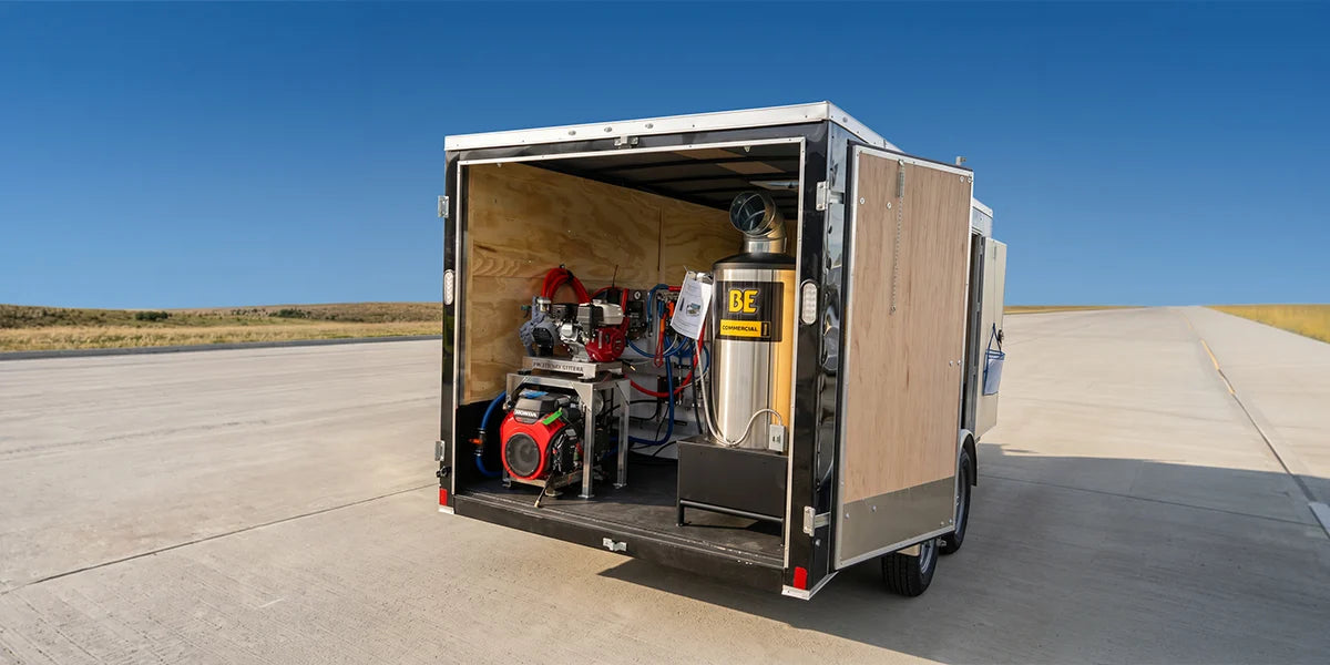 Peak Pro Solution Suite Cleaning Trailer - ABZ C10 Drone with Trailer