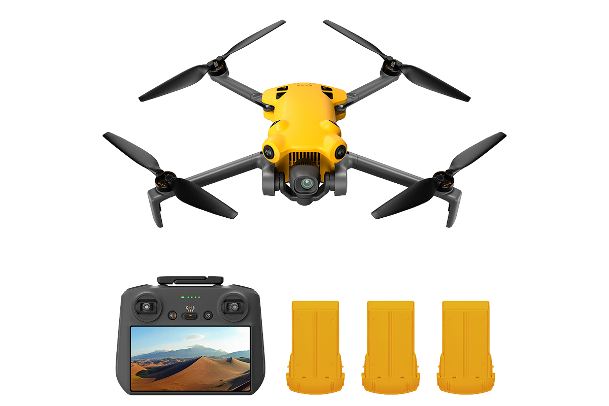Skyrover X1 Combo with Screen Controller and 3 Batteries (Yellow)