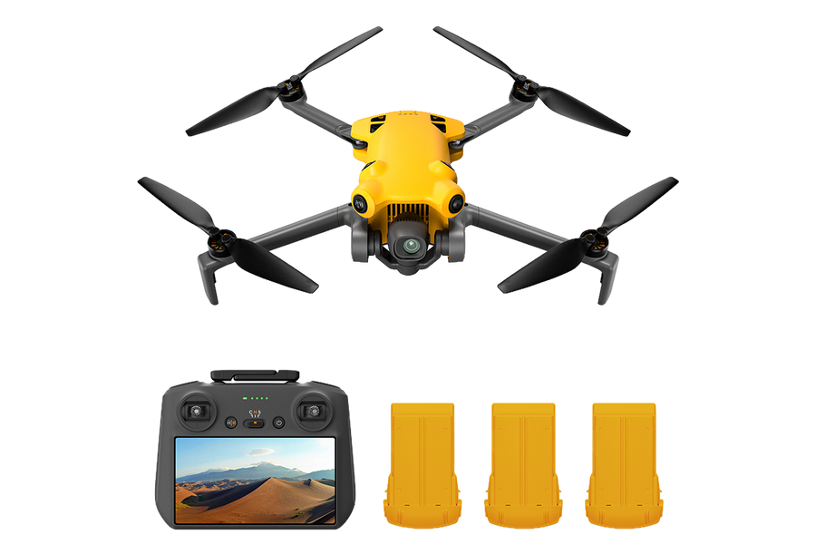 Skyrover X1 Combo with Screen Controller and 3 Batteries (Yellow)