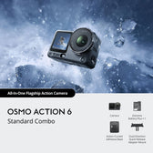 DJI Osmo Action 6 Standard Combo | 4K120 Variable-Aperture Action Camera