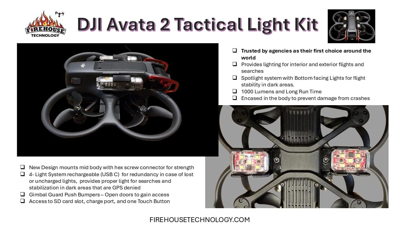 DJI Avata 2 Tactical Light Kit (4 Light Dual Kit)