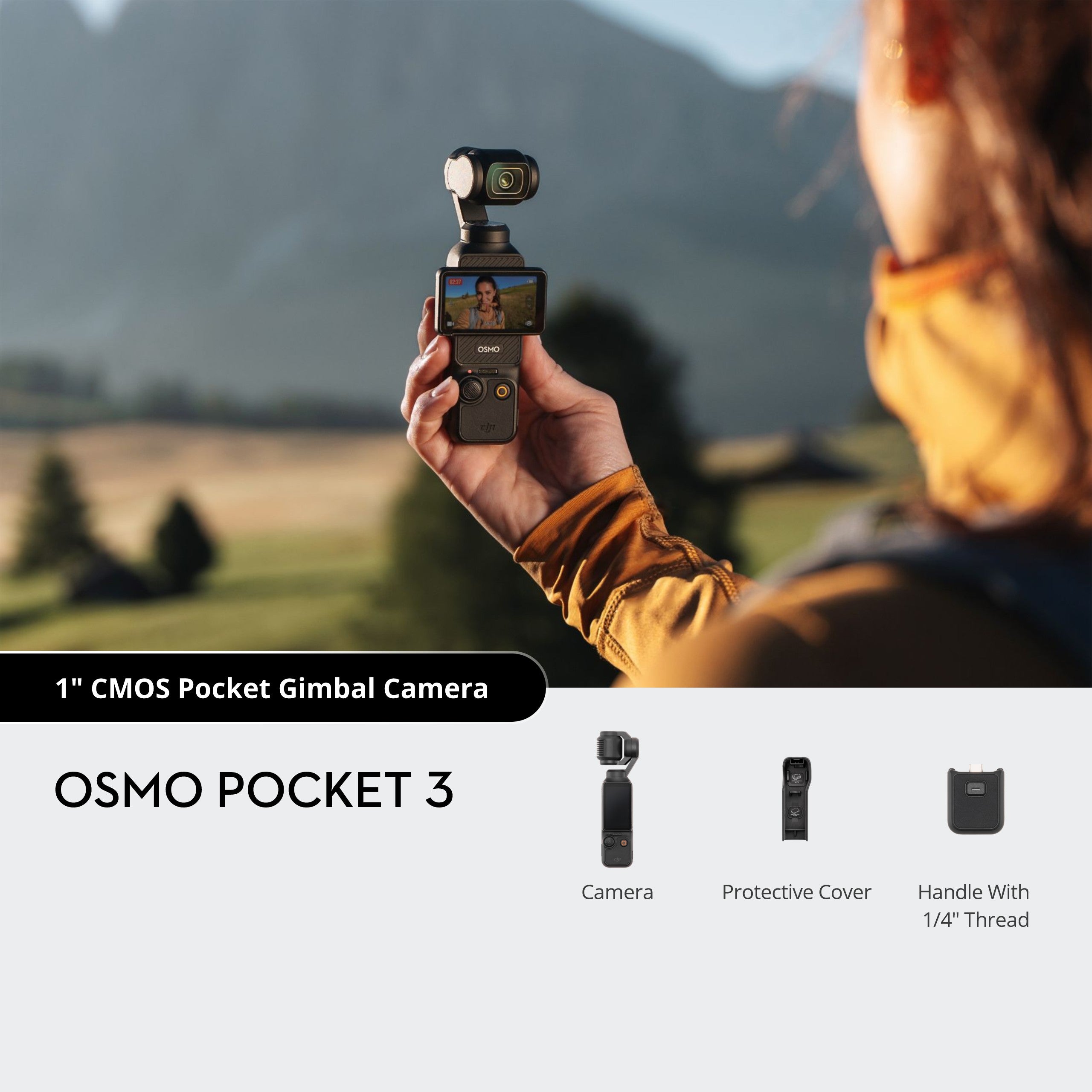DJI Osmo Pocket 3 Released – Rotatable OLED Touchscreen, 1-inch