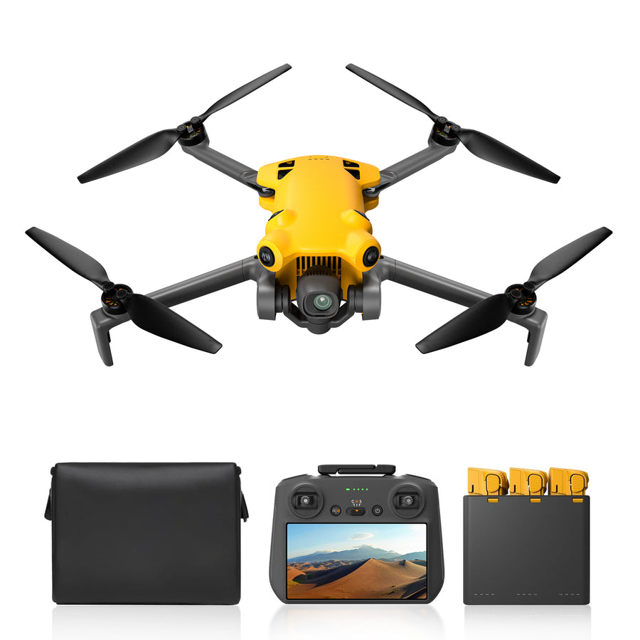 Skyrover X1 Combo with Screen Controller and 3 Batteries (Yellow) – Image 2 | DroneNerds