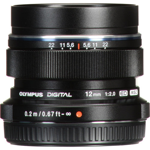 Olympus M.Zuiko Premium 12mm f2.0 Lens Black