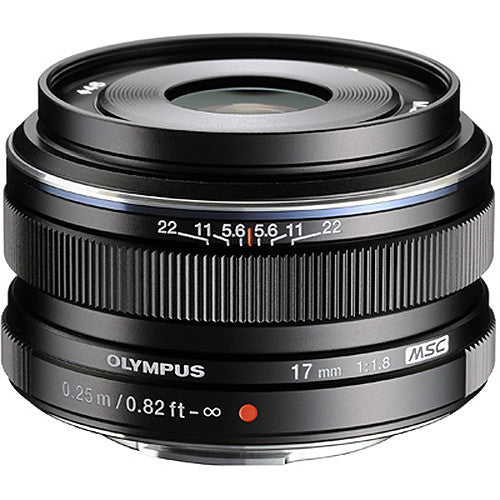 Olympus M.Zuiko Premium 17mm f1.8 Lens Black – Image 1 | DroneNerds