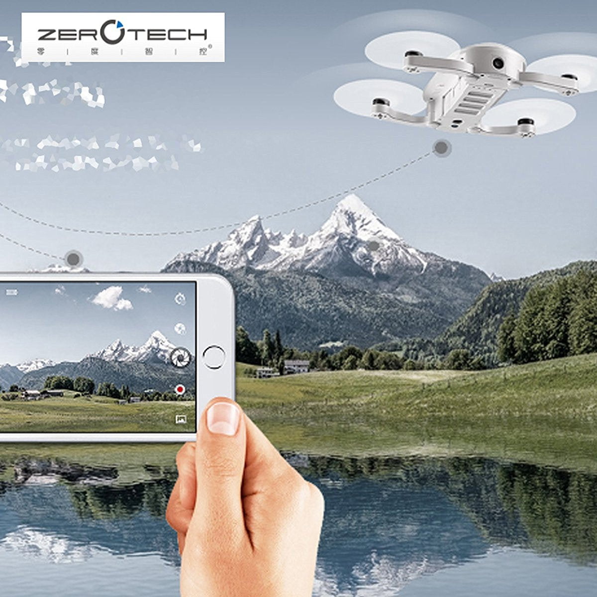 ZEROTECH Dobby Pocket Selfie Drone FPV With HD Camera Mini RC Quadcopter