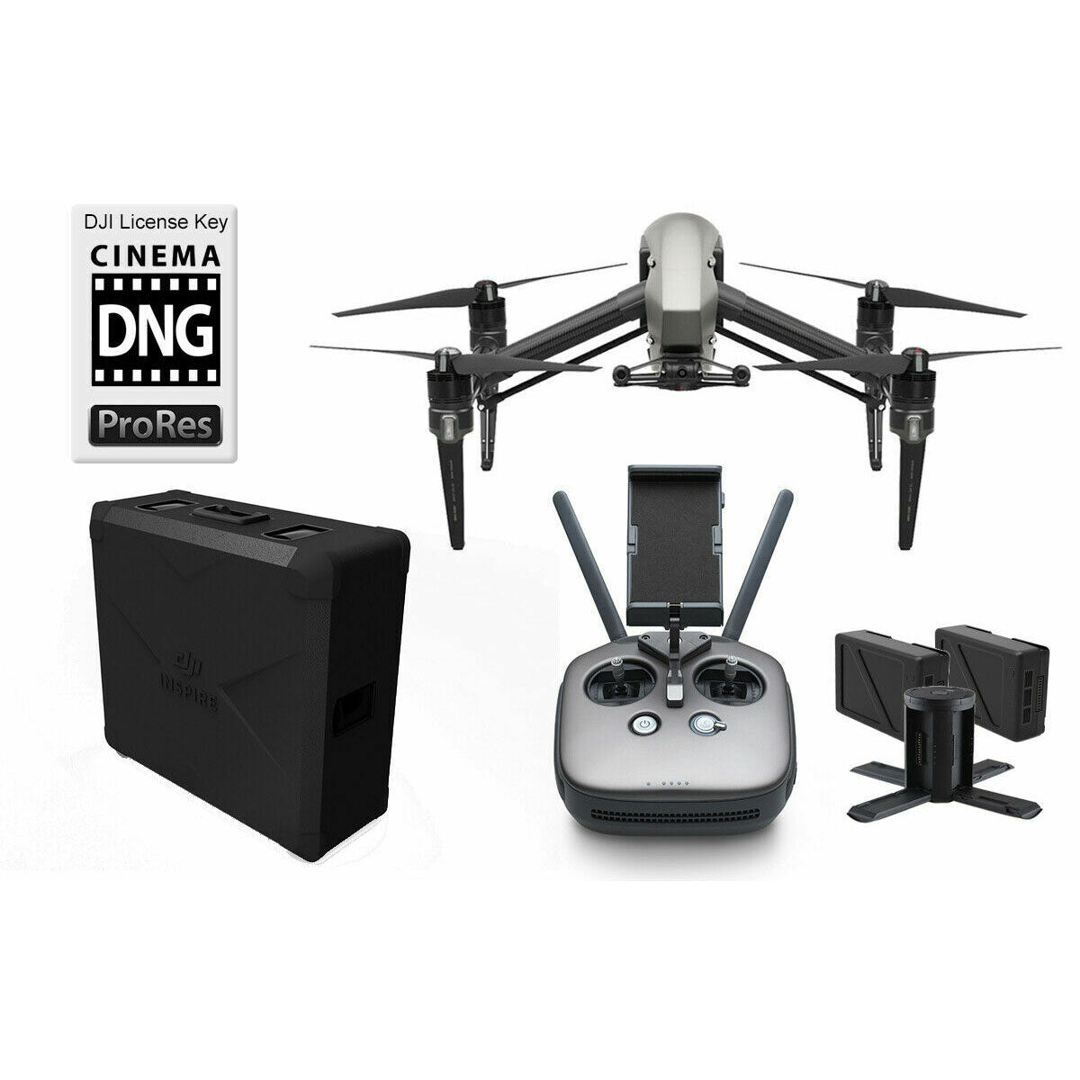 DJI Inspire 2 Drone With DNG and Apple ProRes Licenses