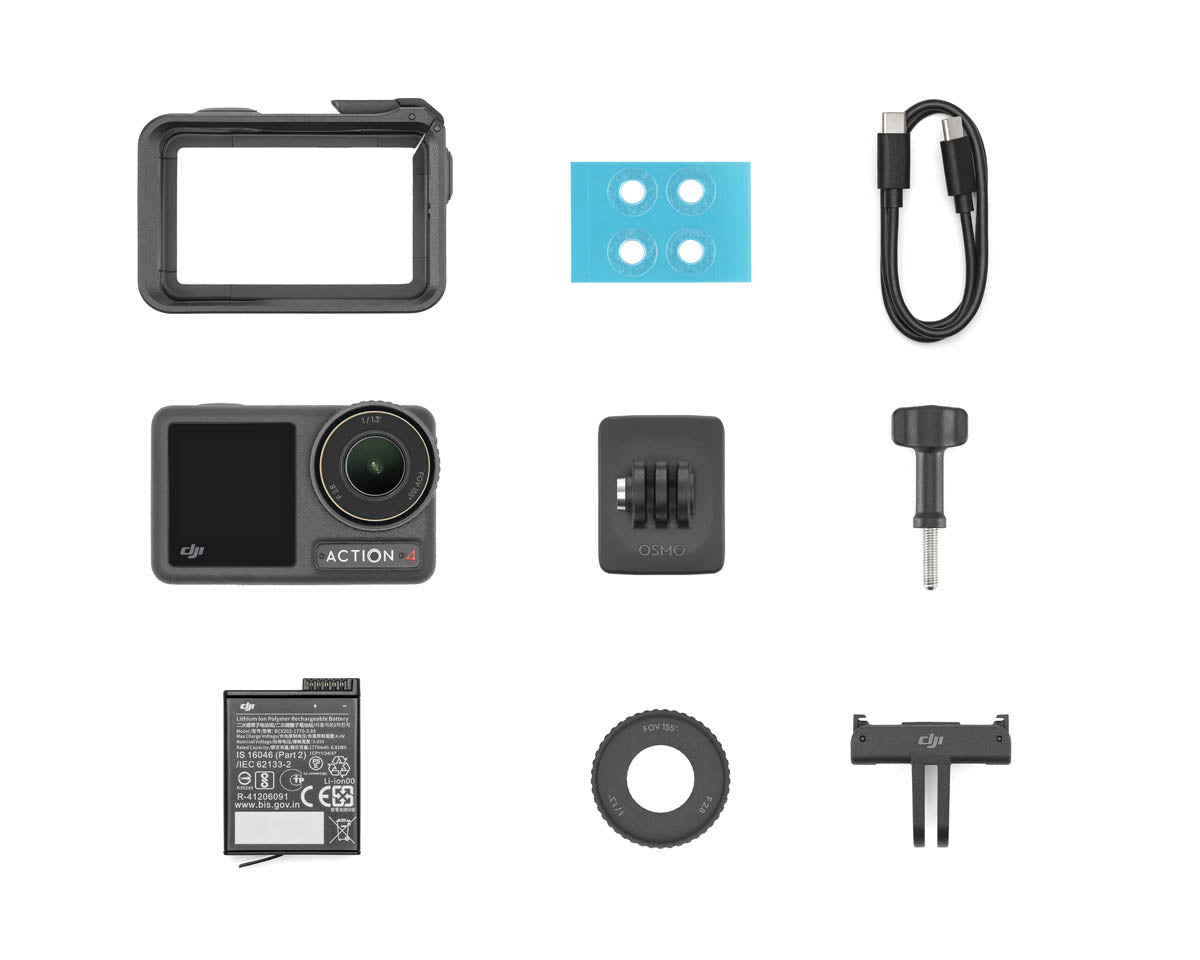 DJI Osmo Action 4 Camera Standard Combo with Accessories Kit  CP.OS.00000269.01 K