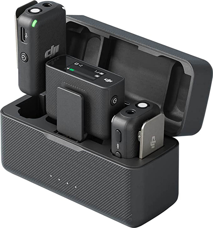 DJI Mic (2TX+1RX+Charging Case) Microphone 250m (820 ft.) Range 15-Hour Battery – Image 2 | DroneNerds