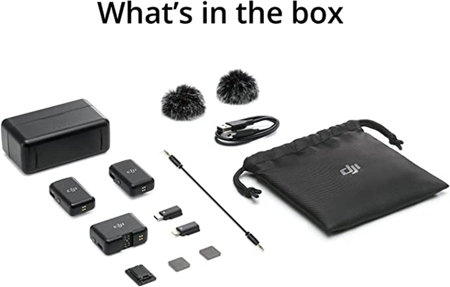 DJI Mic (2TX+1RX+Charging Case) Microphone 250m (820 ft.) Range 15-Hour Battery – Image 6 | DroneNerds