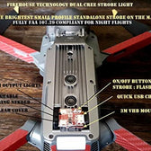 Firehouse Tech Dual 2 Cree LED Strobe - White